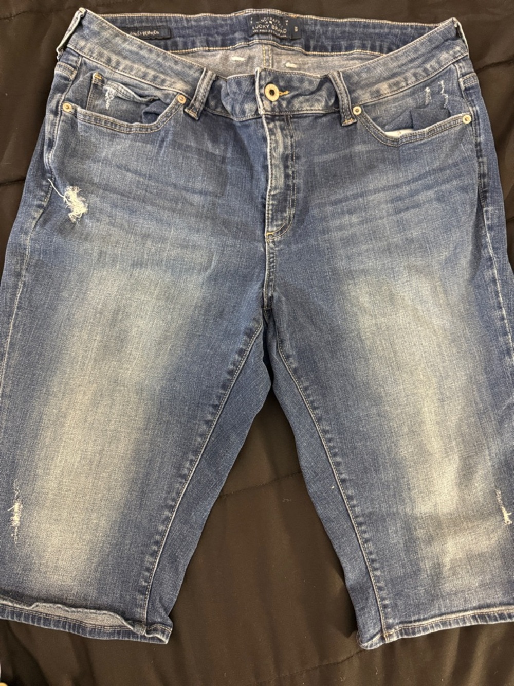 Lucky Brand Blue Distressed Jean Shorts